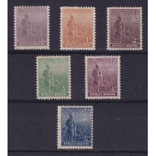 ARGENTINA 1915 GJ 383/8 ESTAMPILLAS NUEVAS CON GOMA SERIE COMPLETA U$ 18.2